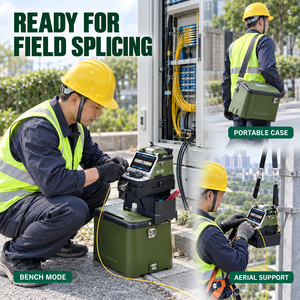 Équipement de <span class=keywords><strong>Fibre</strong></span> Optique AI-30 : Soudeuse par Fusion à Alignement de Cœur Automatique à 6 Moteurs pour les Équipes de Travail sur le Terrain FTTH et la Télécommunications - Product Image 3