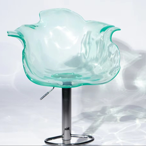 Fauteuils d'attente de salon de luxe de qualité vierge, personnalisés OEM, marque BESTA, design tendance en cristal français et acrylique en forme de pétale, pour extérieur et café - Product Image 1