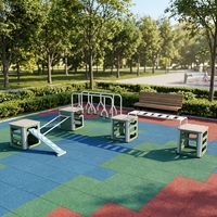Ensemble modulaire d'entraînement physique en plein air pour enfants, équipement de jeu de parcours d'obstacles modulaire