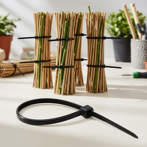 Cable de Nylon Autoblocante Personalizado para Gestión de Cables, Certificado ROHS <span class=keywords><strong>GSG</strong></span>, Embalaje en Bolsas de Polietileno Personalizadas de Fábrica OEM, 9mm X 750mm - Product Image 3