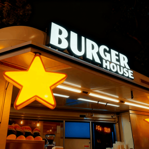 Biển hiệu logo phát sáng tùy chỉnh, biển hiệu ngoài trời LED, chữ nổi phát sáng, bảng quảng cáo trong nhà, biển hiệu LED cho xe bán thức ăn nhanh - Product Image 5