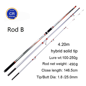 Meilleure Vente <span class=keywords><strong>Canne</strong></span> à Pêche en Fibre de Carbone de 4,2 M <span class=keywords><strong>et</strong></span> 3 Sections pour <span class=keywords><strong>Surfcasting</strong></span> – Libre Choix de l'Acheteur - Product Image 3