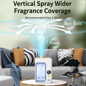 Humidificateur ultrasonique portable en gros avec affichage numérique, diffuseur d'huiles essentielles pures à piles pour usage domestique, fixation murale - Product Image 5