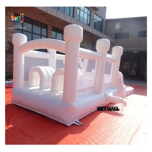 Heyhail 20x8.2ft Tất Cả Các Màu Trắng Thương Mại Cấp <span class=keywords><strong>PVC</strong></span> <span class=keywords><strong>Inflatable</strong></span> Bounce House Chướng Ngại Vật & Trượt <span class=keywords><strong>Combo</strong></span> Cho Trẻ em' Vui Vẻ Đảng - Product Image 3