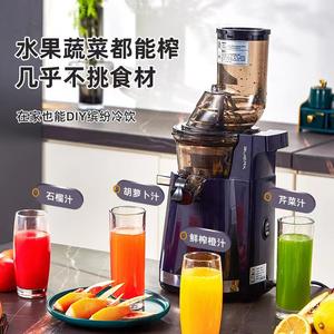 Exprimidor Aurk de 250W y 52 RPM con barra de tornillo vertical, puerto de alimentación grande y separación de pulpa para jugos de frutas y verduras - Product Image 1