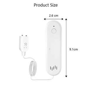 图雅WiFi智能漏水传感器溢水水位检测器安全声音报警系统洪水泄漏传感器远程监视器 - Product Image 6