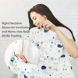 Anti Exposed Cotton Nursing Cover Breastfeeding Aprons White Cover For Mother Baby Nursing Covers