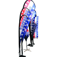 Drapeaux publicitaires personnalisés pour entreprises, drapeaux sportifs et de course, drapeaux plume, drapeaux goutte d'eau angulaires, bannières par Signs
