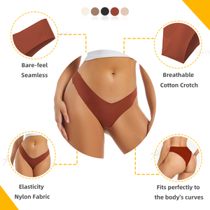 Green Envoy <span class=keywords><strong>Intimo</strong></span> Donna: Slip Brasiliani, Perizoma e Mutandine Invisibili con Taglio Laser - Product Image 3