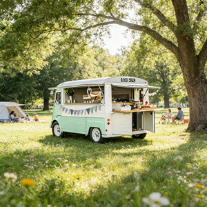 Custom Logo Mobile Food <b>Trailer</b> Outdoor Fair Catering Cart Multi Service Vending Cart - Product Image 1