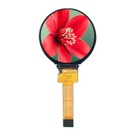 Layar LCD TFT SPI 1,28 inci Resolusi 240x240 Desain IPS Slim Berbentuk Lingkaran Pengontrol GC9A01 Lampu Latar LED Putih Kecerahan 300 -20