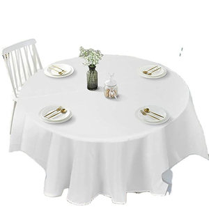 Housses en lin élégantes pour tables rondes et événements Nappes en lin rond blanc - Product Image 6