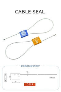 Kéo chặt chẽ Dây cáp con dấu <span class=keywords><strong>2.0mm</strong></span> dây kim loại con dấu cáp con dấu - Product Image 6