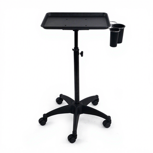 Chariot de coiffure transfrontalier sur roulettes, à levage, pour teinture à chaud, monocouche, en PVC épaissi, avec base 5 étoiles - Product Image 5