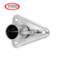 FOYO Meilleures ventes : Raccord de base triangulaire en acier inoxydable 304 pour tube de 1 pouce, 90/84 degrés, pour poteau de guidage et main courante de bateau marin