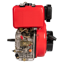 Moteur diesel monocylindre 4 temps refroidi par air de 13 CV avec démarrage au pied et facile à utiliser