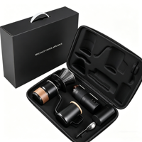 Coffret Cadeau Café Luxe Moderne avec Accessoires Espresso en Métal et Outils Écologiques pour le Découpage du Café