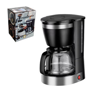 Cafetière à Gouttes Électrique Mini en <span class=keywords><strong>Plastique</strong></span> Écologique Pratique et Facile à Utiliser Machine à Café Familiale 1,25L 10 Tasses - Product Image 1