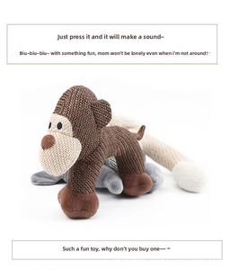 Giocattolo Sonoro in Peluche per Cani e Gatti, Resistente ai Morsi, Antistress e Antidolore per la Dentizione, Modello Corgi Teddy MJ-24083 - Product Image 2