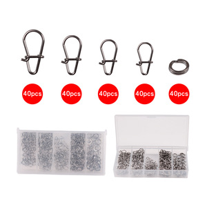 SNEDA balıkçılık aksesuarları kabak şekli paslanmaz çelik geliştirmek Pin cazibesi kanca konektörü yüksek mukavemetli kilit Snaps - Product Image 3