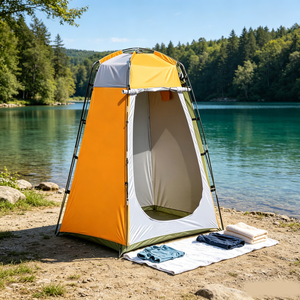 Tente de douche durable et légère en fibre de verre pour camping en plein air, abri mobile pour toilettes et bain, sac de rangement à suspendre, pêche - Product Image 5