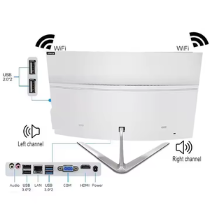 Bán buôn worldy 24-inch IPS LCD AIO kinh doanh Máy tính để bàn máy tính intel I5-3210M lõi kép 1920x1080 8 + 128GB DDR5 RAM SSD Windows - Product Image 5