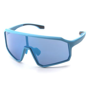 カスタムキッズスポーツサイクリングランニングサングラスUV400プロテクションベイビーブルーPCレンズユース野球バイクグラス - Product Image 2