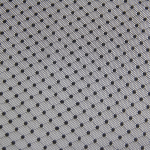 Tissu en maille extensible 4 directions en nylon et élasthanne noir à motif géométrique diamant pour lingerie et vêtements de danse - Product Image 1