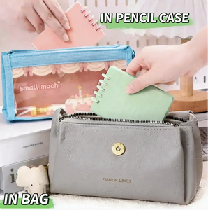 Blocco Note Portatile in Cartone da 80 Fogli con Chiusura in Plastica, Taccuino Piccolo Senza Fori in Metallo - Product Image 6