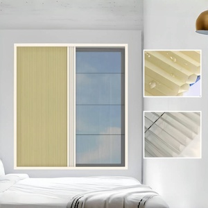 Modern Design Retractable <strong>Fly</strong> <strong>Screen</strong> <strong>Door</strong> Aluminum Frame <strong>for</strong> Sliding Windows <strong>Doors</strong>-Washable Easy Installation PP Netting - Product Image 1