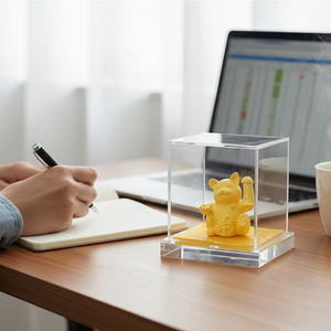 ギフトホームオフィスデコレーション良いラッキービジネスゴールドギフト10mg金飾りお金猫 - Product Image 5