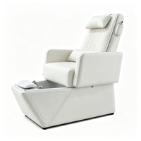 Fauteuil de pédicure électrique inclinable de luxe, fauteuil de spa pour les pieds moderne avec baignoire pour les pieds, pour salon de beauté et mobilier de salon de manucure