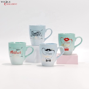 Tazas de Cerámica Personalizadas al por Mayor con Logotipo y Color para el Día del Padre y de la Madre, Regalo Festivo, <span class=keywords><strong>Taza</strong></span> de Pareja con Diseño Romántico - Product Image 4