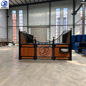 Frontales para Establos de Caballos, Certificados CE, Resistentes a la Intemperie, Acero Galvanizado en Caliente, Prefabricados, Modulares, Refugio para Animales de Granja - Product Image 1