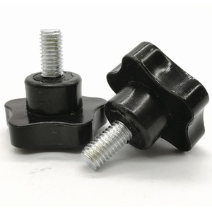 Star Handle Screw M6 M8 M10 Black Plastic Hand Tightening <b>Fastener</b> Hardware Accessory - Product Image 3