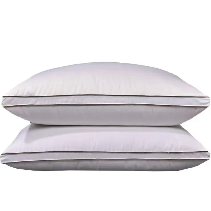 Hotel Down Pillow 100% Cotton Cover Downproof bed pillow Natural Goose Down Feather Pillows for Sleeping