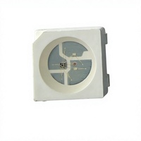 Perle lumineuse LED SMD RGB 5050 avec circuit intégré 5V 4 broches WS2812/6812, adaptée aux bandes lumineuses colorées et aux feux d'artifice.