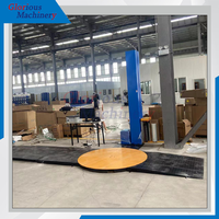 Machine d'emballage rotative à plateau tournant pour film plastique multicouche de 2 tonnes pour l'emballage de caisses de marchandises