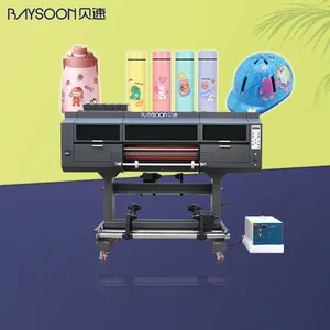 Baysoon 60cm/24inch inkjet printers dtf uv sheet a and b film oem printing with mother main board barniz