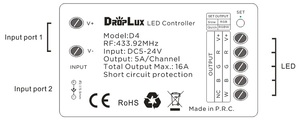 <span class=keywords><strong>Controller</strong></span> LED DropLux D4 RGB RGBW 2 in <span class=keywords><strong>1</strong></span> DC 5-24V con Telecomando RF a 24 Tasti - Product Image 6
