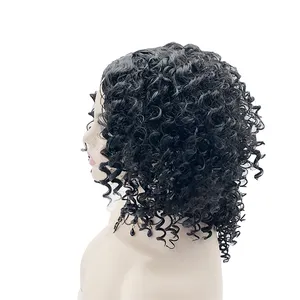 ललाट चोटी आधा विग सिंथेटिक Futura फाइबर फीता सामने काले महिलाओं के लिए Knotless विग विक्रेताओं लट Wigs