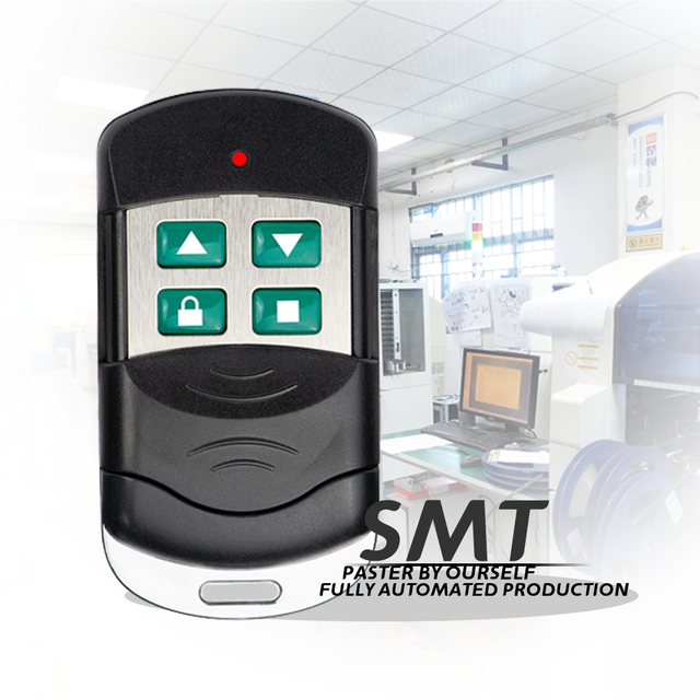 ABS Plastic Shell Automatic Gate Remote Control 433mhz Learning Frequency Low Price Universal Remote Control 315mhz Metal