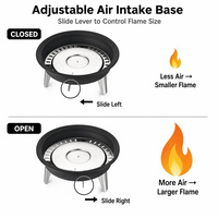 Brasero sans fumée en acier inoxydable 304 avec logo personnalisé, poêle à bois, foyer portable pour le camping en plein air, écologique, OEM