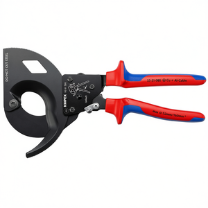 Tijeras de cremallera con sistema de trinquete de 52 mm para cortar cables de cobre y aluminio - Product Image 3