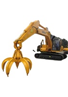 Grappin hydraulique certifié CE BUOCHUANG pour déchiqueter les pelures d'orange, rotation à 360°, résistant à l'usure, pour excavatrices de 3 à 35 tonnes