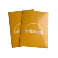 Fabrication de dossiers de présentation en carton personnalisés avec logo, simples, format A4, pour entreprises, avec deux poches