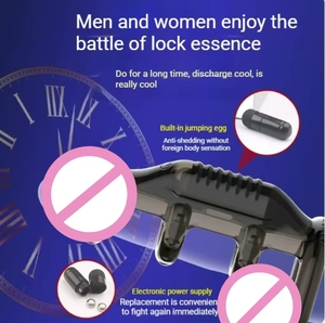 Anillo de Restricción para el Prepucio Antideslizante y Vibrador 100% Impermeable, Funda de Bloqueo de Resonancia para Parejas, Producto para <span class=keywords><strong>Adultos</strong></span> para el Pene Masculino - Product Image 4