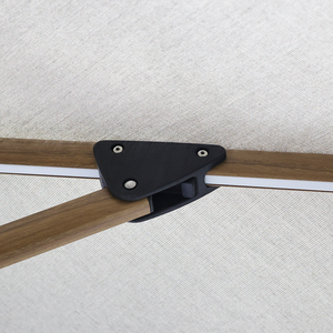 Sombrilla Plegable Cuadrada de 3 Metros, Impermeable, Anti-UV, con Manivela de Aluminio, Elevación en <span class=keywords><strong>Cantilever</strong></span>, Deslizamiento Continuo, para Uso Comercial en Hoteles y Exteriores - Product Image 4