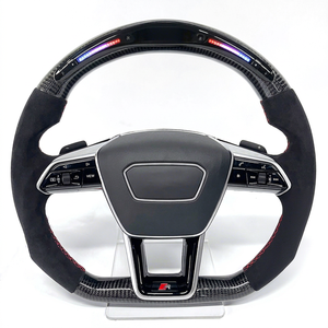 Volante Deportivo TDD LED de Cuero y Fibra de Carbono para Audi (2004-2019) Personalizado - Product Image 1