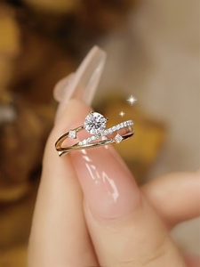 Unique Design <b>Cross</b> <b>Ring</b> Solitaire Zircorn Diamond <b>Rings</b> for Engagement Wedding Party Anniversary - Product Image 4